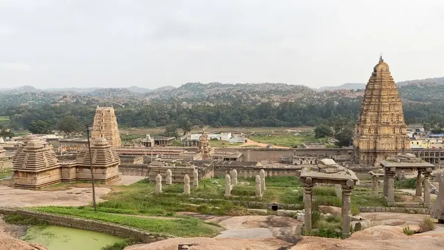 Virupaksha Temple complex in Hampi, Karnataka