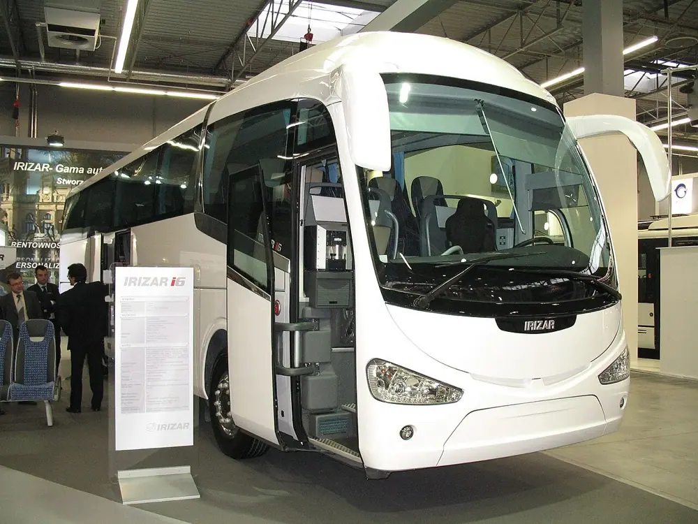 White touring coach for large groups (representative photo)
